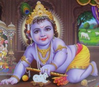 psychedelic experience baby Krishna